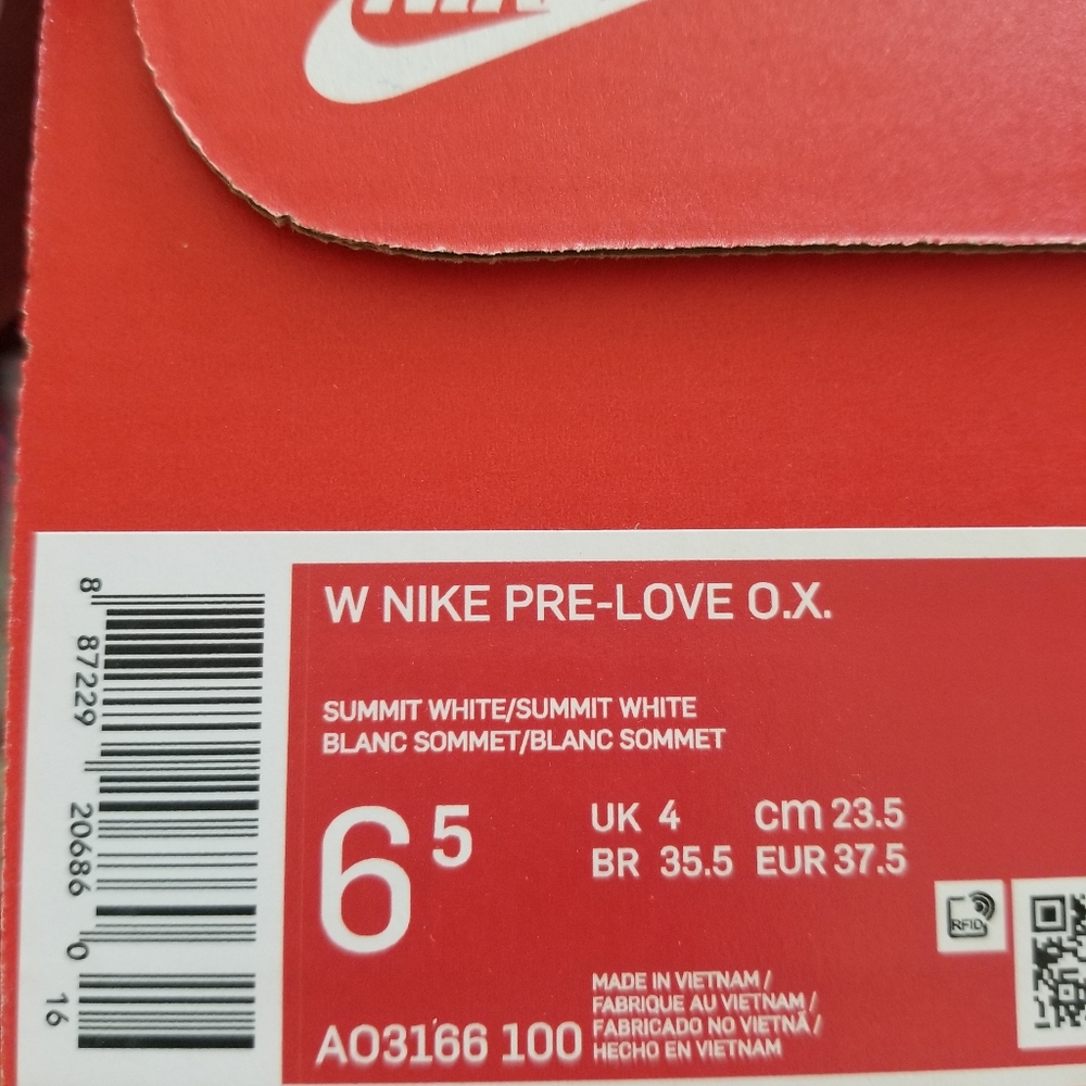 Nike Pre-Love O.X. Women's Shoe size 6.5 brand new - Picture 8 of 8